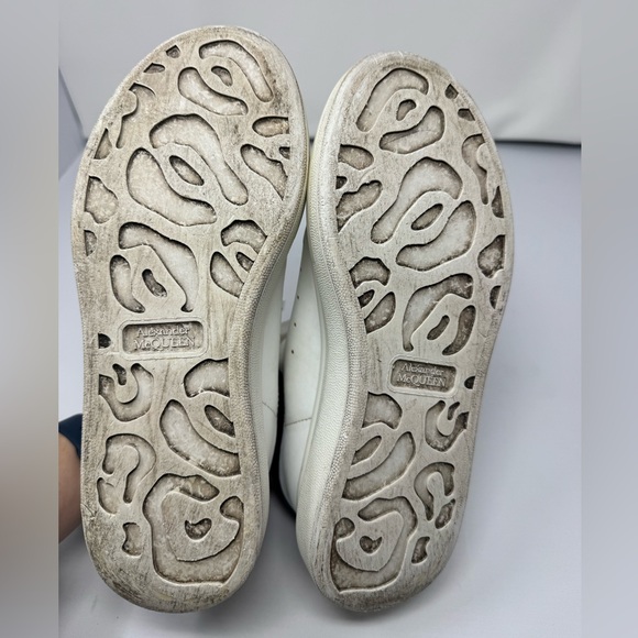 Alexander McQueen oversized sneakers in white leather 38 - Picture 8 of 10